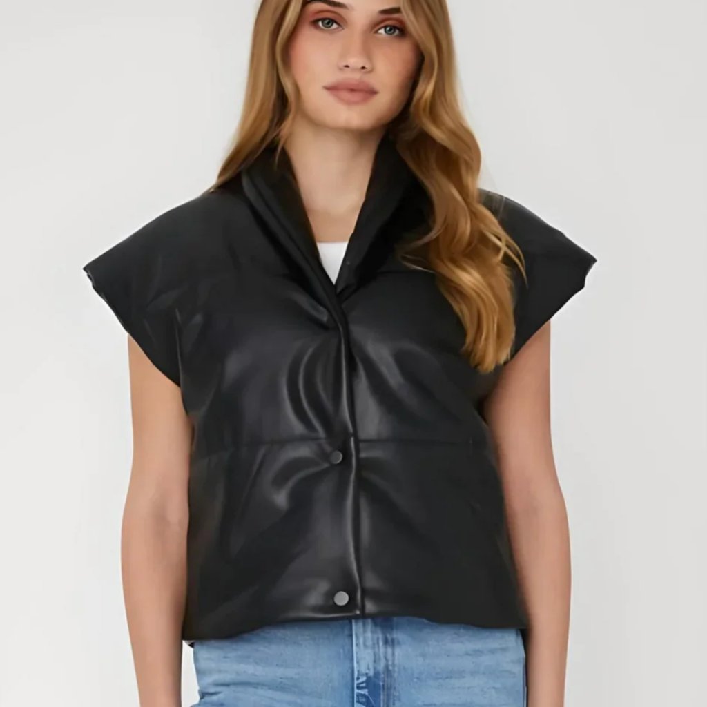 Js71 Faux Leather Vail Vest